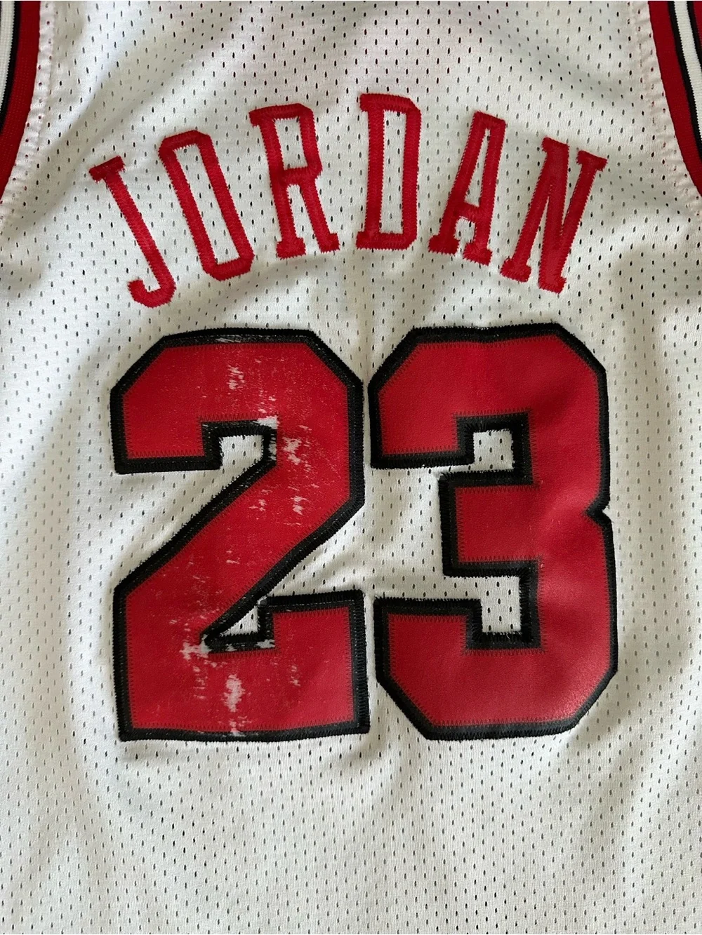 Vintage Nike Team Michael Jordan Chicago Bulls Jersey #23 White Youth Medium